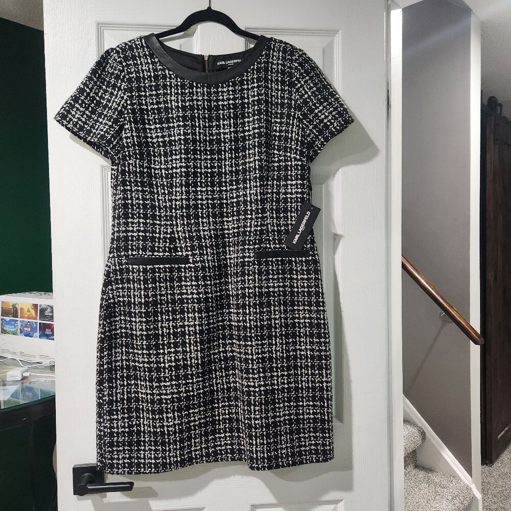 Karl Lagerfeld tweed dress with tags
